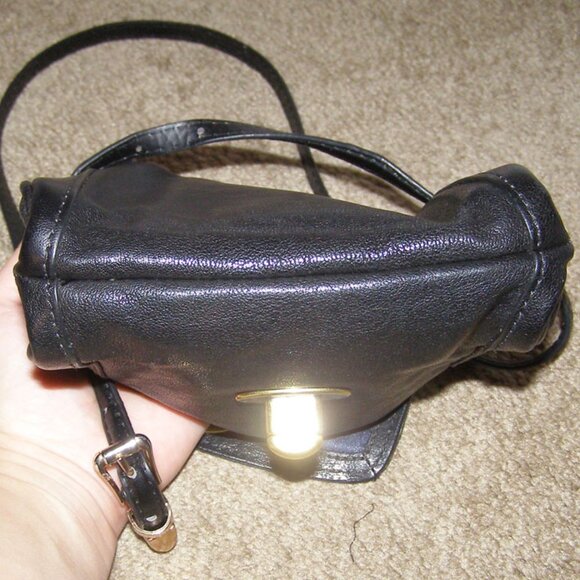 FOSSIL black leather Crossbody bag NO STRAP - Picture 8 of 12